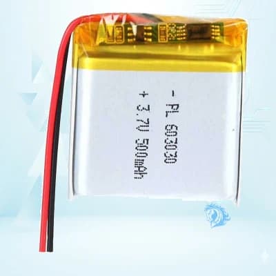 باتری لیتیوم پلیمر با ظرفیت 500mAh سایز 603030 - تصویر محصول