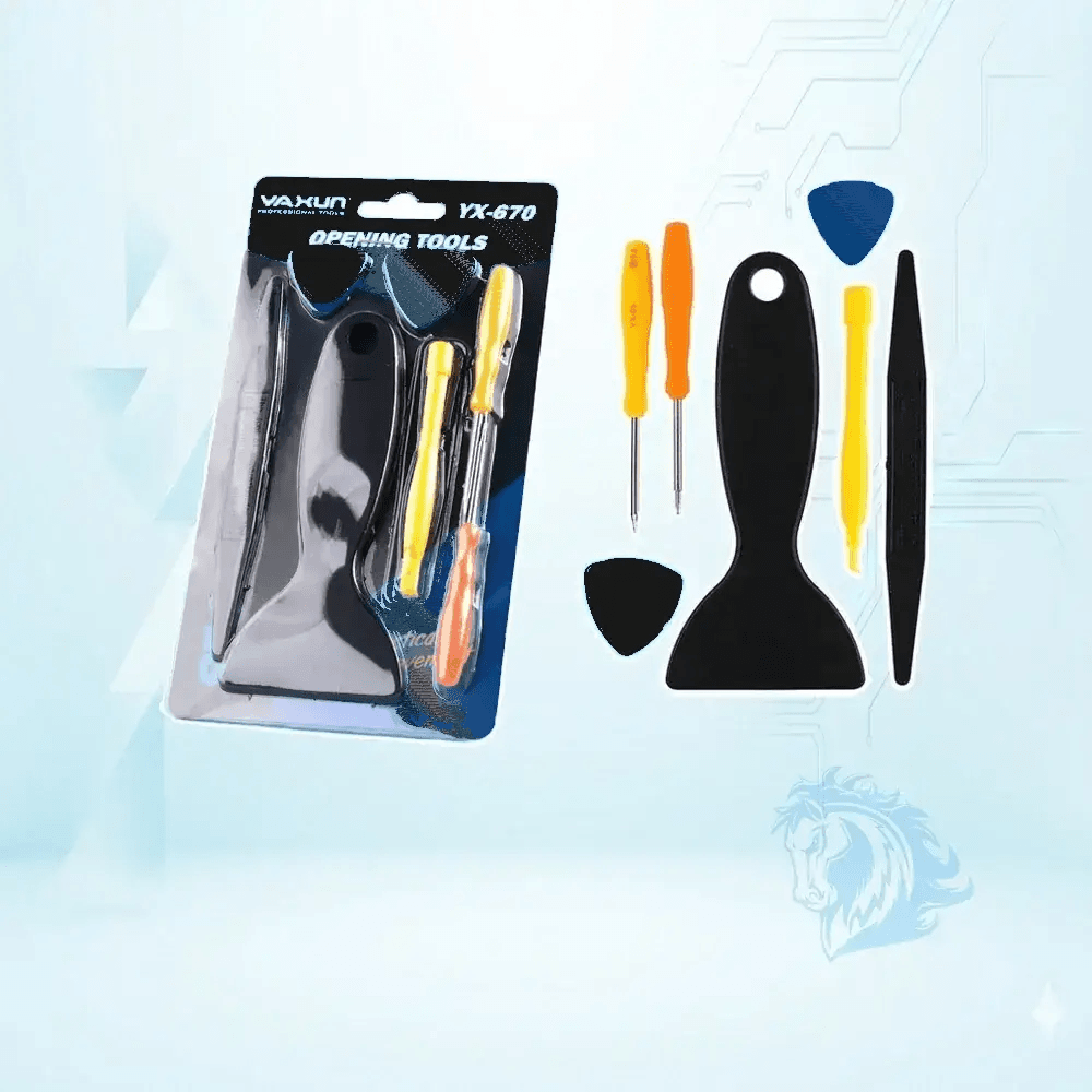 ست ابزار تعمیرات موبایل 7 عددی یاکسون مدل Yaxun Yx-670 - تصویر 2