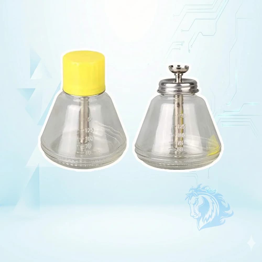 بطری تینر شیشه ای فشاری مدرج 180 میلی لیتر - تصویر محصول