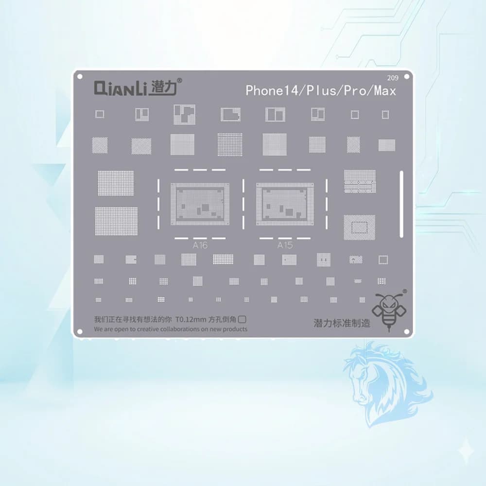 شابلون کیانلی آیفون Qianli QS209 iPhone 14 / 14 Plus / 14 Pro / 14 Pro Max - تصویر محصول