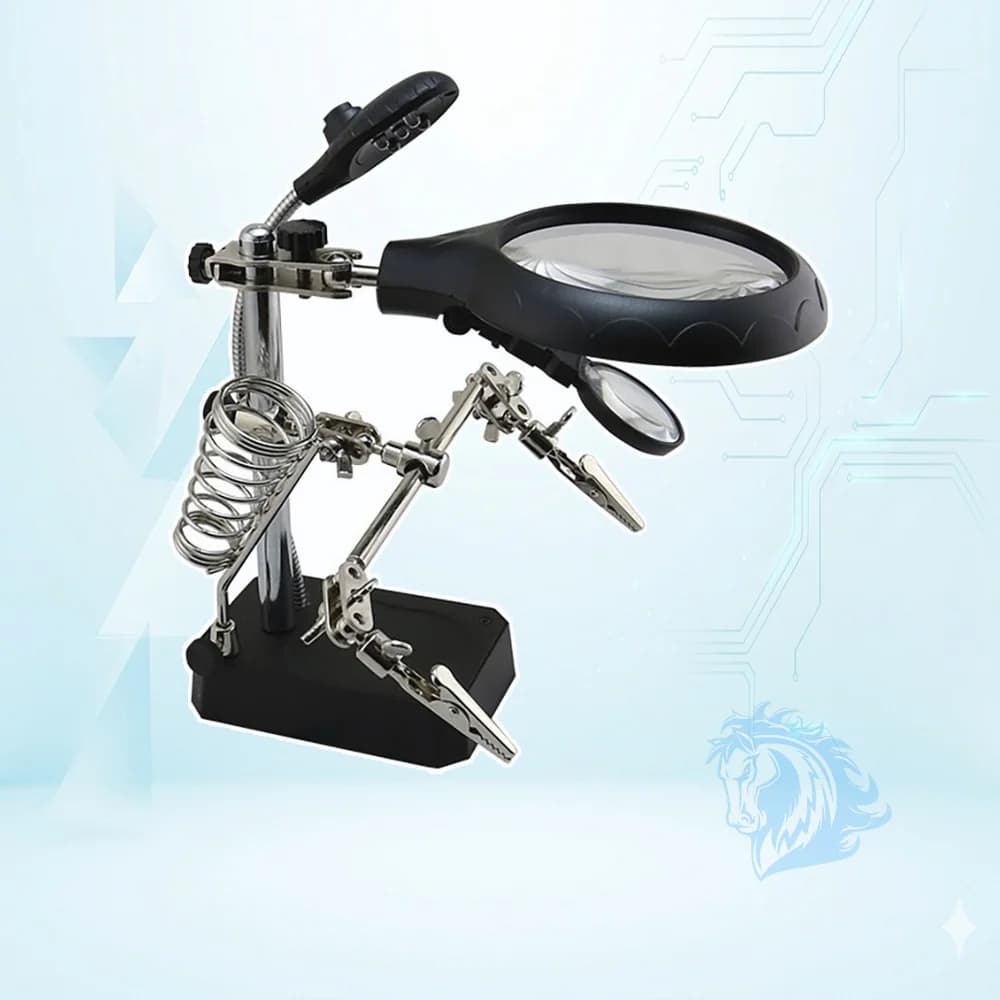 گیره مونتاژ ذره بین دار و پایه هویه مدل Te-800 - تصویر محصول