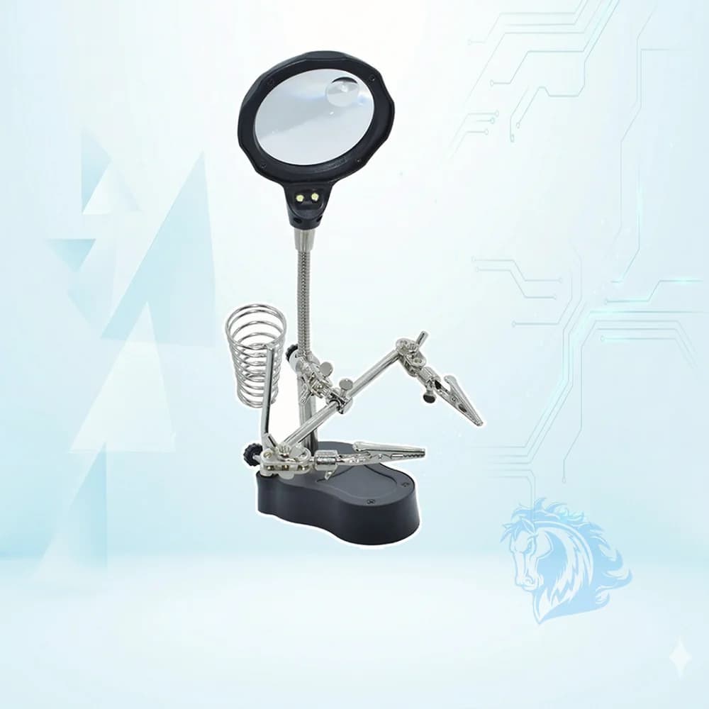 گیره مونتاژ ذره بین دار و پایه هویه مدل Te-801 - تصویر 2