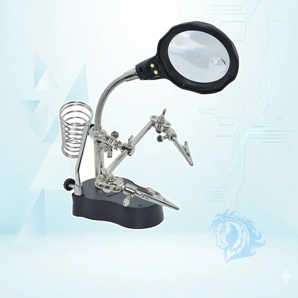 گیره مونتاژ ذره بین دار و پایه هویه مدل Te-801 - تصویر محصول