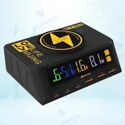 شارژر رومیزی 6 پورت و آمپرسنج فست Mijing مدل Wlx-M9a