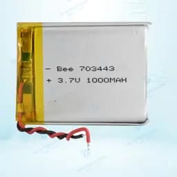 باتری لیتیوم پلیمر با ظرفیت 1000mAh سایز 703443