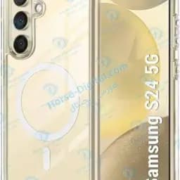 قاب مگ سیف دار پشت کریستالی سامسونگ Galaxy S24