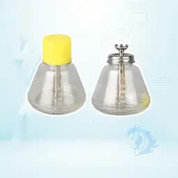بطری تینر شیشه ای فشاری مدرج 180 میلی لیتر
