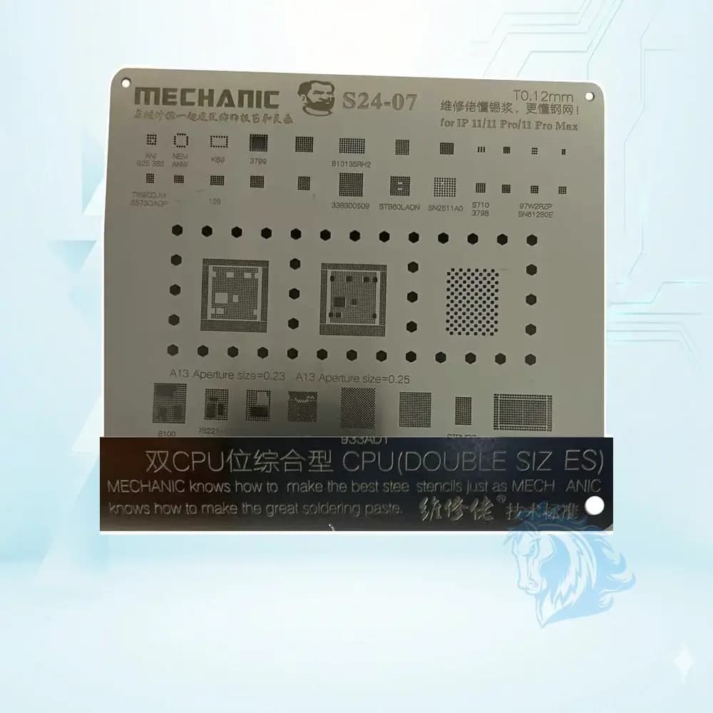 شابلون مکانیک آیفون Mechanic S24-07 0.12mm iPhone 11 / 11 Pro / 11 Pro Max - تصویر 2