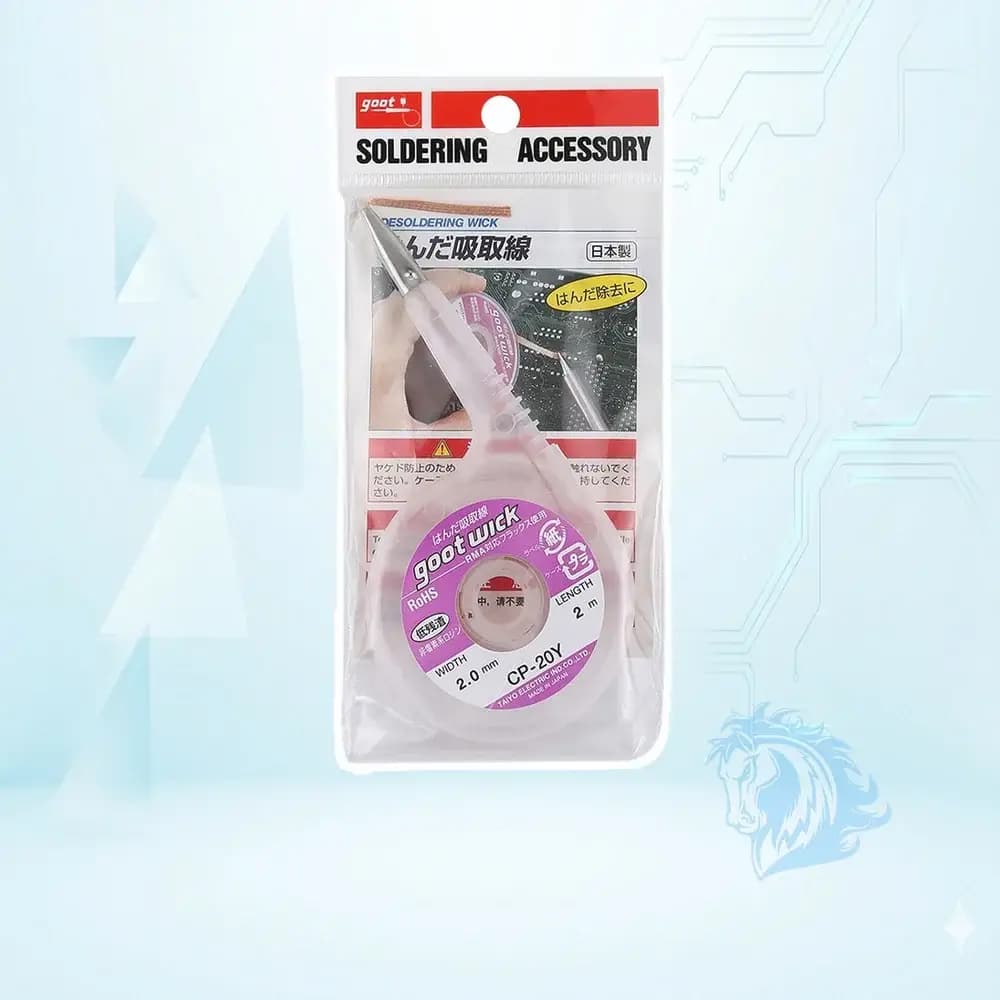 سیم قلع کش حلزونی گوت ویک مدل Goot Wick Cp-20Y - تصویر 2