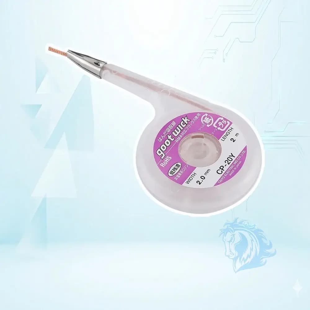 سیم قلع کش حلزونی گوت ویک مدل Goot Wick Cp-20Y - تصویر 3