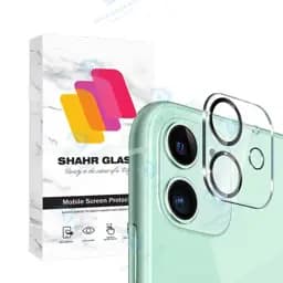محافظ لنز دوربین شهر گلس مدل 3DLNZSLSH مناسب برای گوشی موبایل اپل iPhone 11