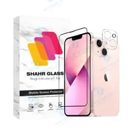 محافظ صفحه نمایش شهر گلس مدل Mful3dsh مناسب برای گوشی موبایل اپل iPhone 13 به همراه محافظ لنز دوربین