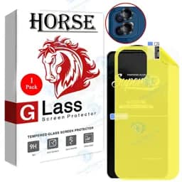 محافظ صفحه نمایش هورس مدل 2SNR مناسب برای گوشی موبایل اپل iPhone 12 به همراه محافظ پشت گوشی و محافظ لنز دوربین