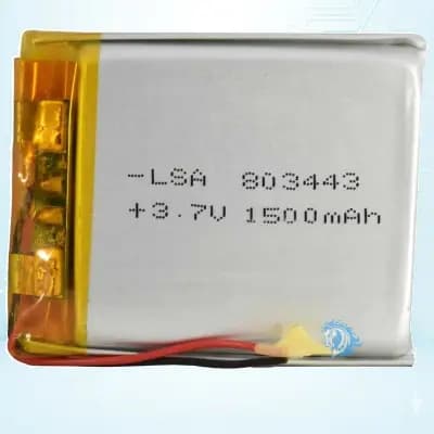باتری لیتیوم پلیمر با ظرفیت 1500mAh سایز 803443 - تصویر محصول