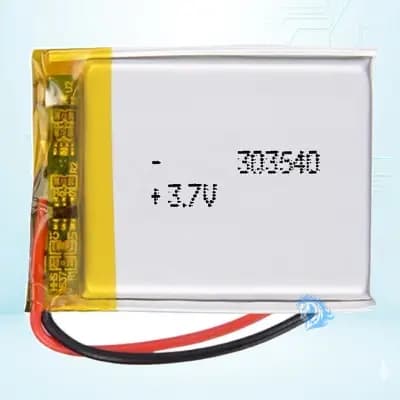باتری لیتیوم پلیمر با ظرفیت 400mAh سایز 303540 - تصویر محصول