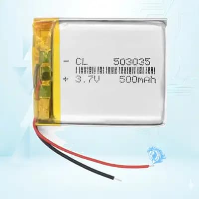 باتری لیتیوم پلیمر با ظرفیت 500mAh سایز 503035 - تصویر محصول