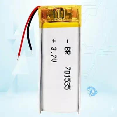 باتری لیتیوم پلیمر با ظرفیت 400mAh سایز 701535 - تصویر محصول