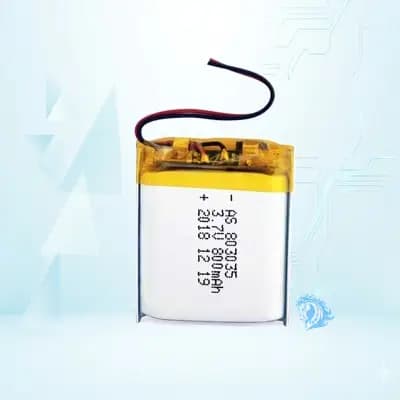 باتری لیتیوم پلیمر با ظرفیت 800mAh سایز 803035 - تصویر محصول
