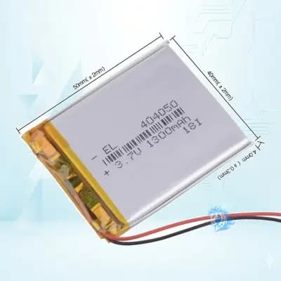 باتری لیتیوم پلیمر با ظرفیت 550mAh سایز 404050 - تصویر محصول