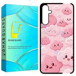 کاور قاب گارد طرح ابر صورتی مدل GCHPA14 مناسب برای گوشی موبایل سامسونگ Galaxy A14 4G / A14 5G / M14 5G