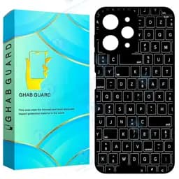 کاور قاب گارد طرح کیبورد مدل GCHPR12 مناسب برای گوشی موبایل شیائومی Redmi 12 4G / Redmi 12 5G / Poco M6 Pro 5G