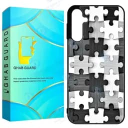 کاور قاب گارد طرح پازل مدل GCHPA55 مناسب برای گوشی موبایل سامسونگ Galaxy A55 5G