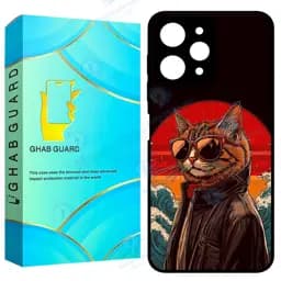 کاور قاب گارد طرح گربه مدل GCHPR12 مناسب برای گوشی موبایل شیائومی Redmi 12 4G / Redmi 12 5G / Poco M6 Pro 5G
