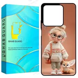 کاور قاب گارد طرح دختر و روباه مدل GCHPN134 مناسب برای گوشی موبایل شیائومی Redmi Note 13 4G
