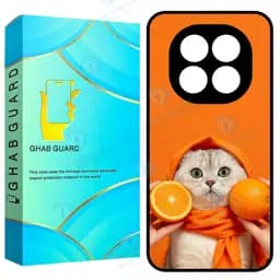 کاور قاب گارد طرح گربه نارنجی مدل Gn14p مناسب برای گوشی موبایل شیائومی Redmi Note 14 Pro 5G / Note 14 Pro Plus 5G