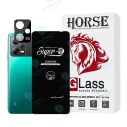 محافظ صفحه نمایش هورس مدل Suplnfuho مناسب برای گوشی موبایل شیائومی Redmi Note 12 5G / Poco X5 به همراه محافظ لنز گوشی