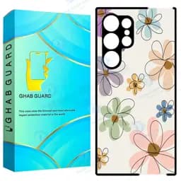 کاور قاب گارد طرح گل مدل Gchps23u مناسب برای گوشی موبایل سامسونگ Galaxy S23 Ultra 5G