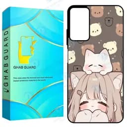 کاور قاب گارد طرح دختر و گربه مدل Gchpn11p مناسب برای گوشی موبایل شیائومی Redmi Note 11 Pro 4G / Redmi Note 11 Pro 5G / Redmi Note 12 Pro 4G