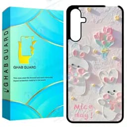 کاور قاب گارد طرح خرگوش مدل GCHPA24 مناسب برای گوشی موبایل سامسونگ Galaxy A24 4G