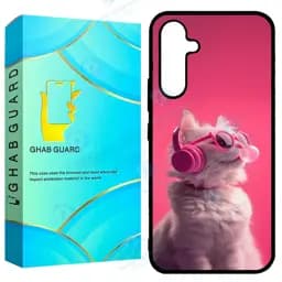 کاور قاب گارد طرح گربه مدل GCHPA54 مناسب برای گوشی موبایل سامسونگ Galaxy A54 5G