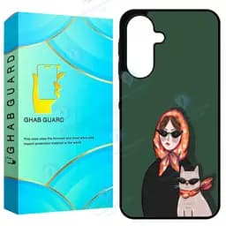 کاور قاب گارد طرح دختر و گربه مدل GA26 مناسب برای گوشی موبایل سامسونگ Galaxy A26 5G / A17 5G