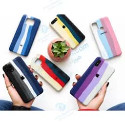 قاب سیلیکونی Apple iPhone Se 2022 مدل رنگین کمانی