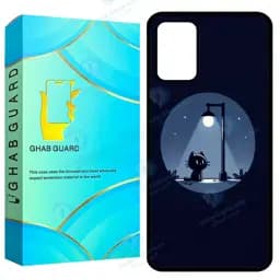 کاور قاب گارد طرح گربه و شب مدل GCHPA324 مناسب برای گوشی موبایل سامسونگ Galaxy A32 4G