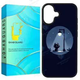کاور قاب گارد طرح گربه و شب مدل GCHP16 مناسب برای گوشی موبایل اپل iPhone 16