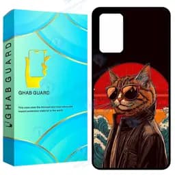 کاور قاب گارد طرح گربه مدل GCHPA72 مناسب برای گوشی موبایل سامسونگ Galaxy A72 4G