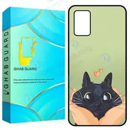 کاور قاب گارد طرح گربه مدل Gchpa03s مناسب برای گوشی موبایل سامسونگ Galaxy A02s / M02s / A03s