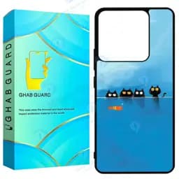 کاور قاب گارد طرح گربه و ماهی مدل GN14 مناسب برای گوشی موبایل شیائومی Redmi Note 14 5G