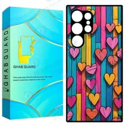 کاور قاب گارد طرح قلب مدل Gchps23u مناسب برای گوشی موبایل سامسونگ Galaxy S23 Ultra 5G