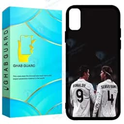 کاور قاب گارد طرح رونالدو و سرجیو مدل Gchpx مناسب برای گوشی موبایل اپل iPhone X / Xs