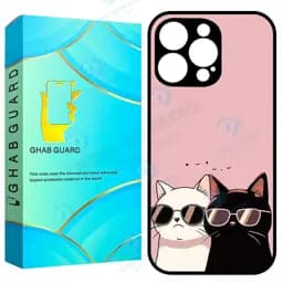 کاور قاب گارد طرح گربه مدل G16p20 مناسب برای گوشی موبایل اپل iPhone 16 Pro