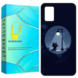 کاور قاب گارد طرح گربه و شب مدل Gchpa03s مناسب برای گوشی موبایل سامسونگ Galaxy A02s / M02s / A03s