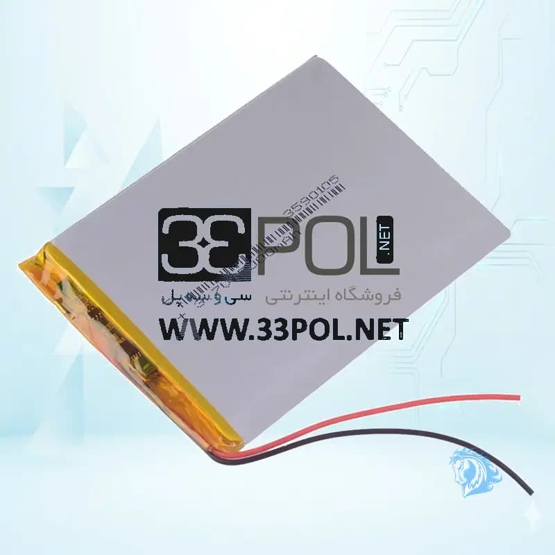 باتری لیتیوم پلیمر با ظرفیت 5000mAh سایز 3590105 - تصویر محصول
