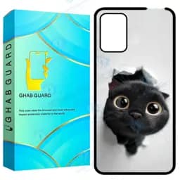کاور قاب گارد طرح گربه مدل GCHPA324 مناسب برای گوشی موبایل سامسونگ Galaxy A32 4G