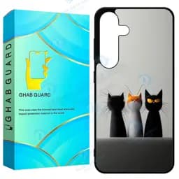 کاور قاب گارد طرح گربه مدل Gchps23f مناسب برای گوشی موبایل سامسونگ Galaxy S23 Fe