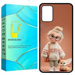 کاور قاب گارد طرح دختر و روباه مدل GCHPA324 مناسب برای گوشی موبایل سامسونگ Galaxy A32 4G