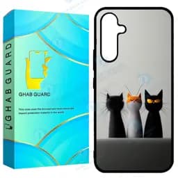 کاور قاب گارد طرح گربه مدل GCHPA54 مناسب برای گوشی موبایل سامسونگ Galaxy A54 5G